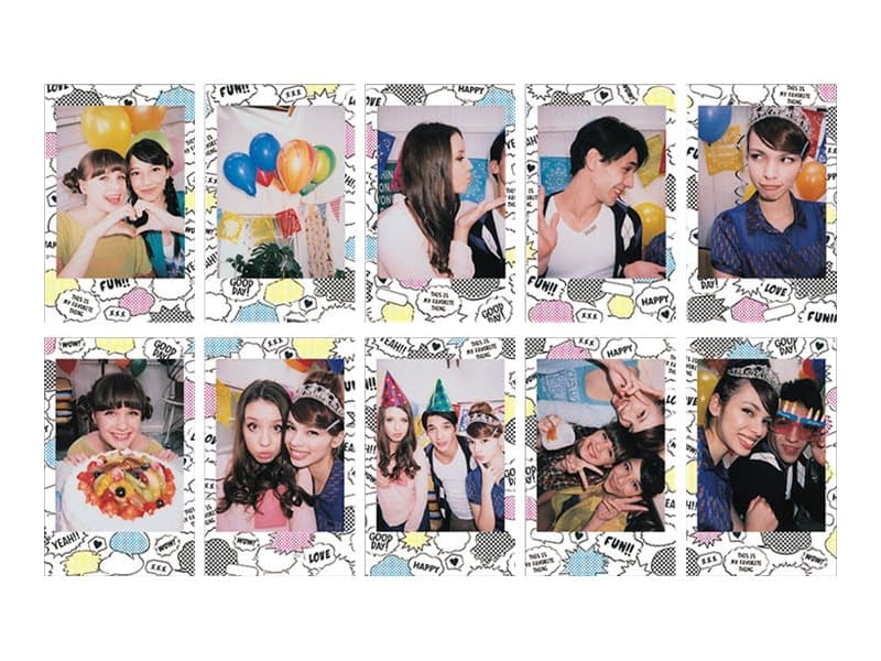 Fujifilm Instax Mini Comic - Färgfilm för snabbframkallning - instax mini - ISO 800 - 10 exponeringar