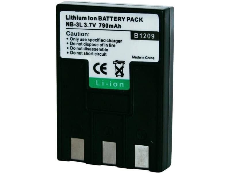 Conrad 250760, Lithium-Ion (Li-Ion), 650 mAh, Kamera, Canon, Canon IXUS i, Canon IXUS II, Canon IXUS i, Canon IXUS i5, Canon IXUS IIs, Canon IXUS L2,