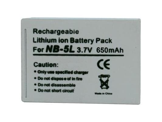 Conrad 251168, Lithium-Ion (Li-Ion), 650 mAh, Kamera, Canon IXUS 800 IS, Canon IXUS 850 IS, Canon IXUS 860, Canon IXUS 900 Ti, Canon IXUS 950, Canon.
