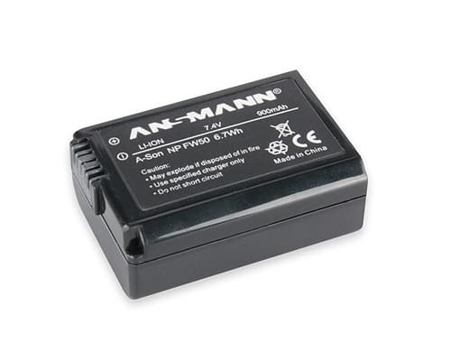 Ansmann A-Son NP FW 50, 900 mAh, 7,4 V, Lithium-Ion (Li-Ion)
