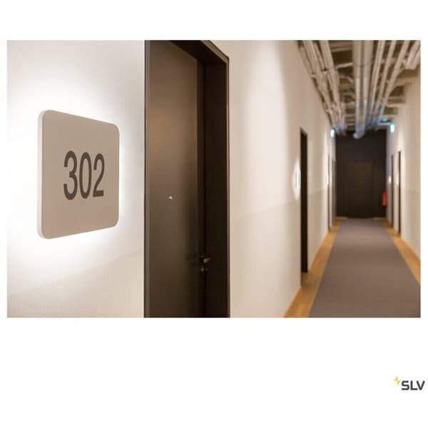 SLV Plastra Square Vegglampe 3000K Hvit Gips