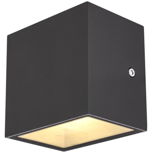 SLV Sitra Cube Vegglampe 3000K IP44 Antrasitt