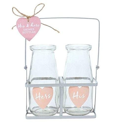 Something Different His & Hers Glass Bottle Set