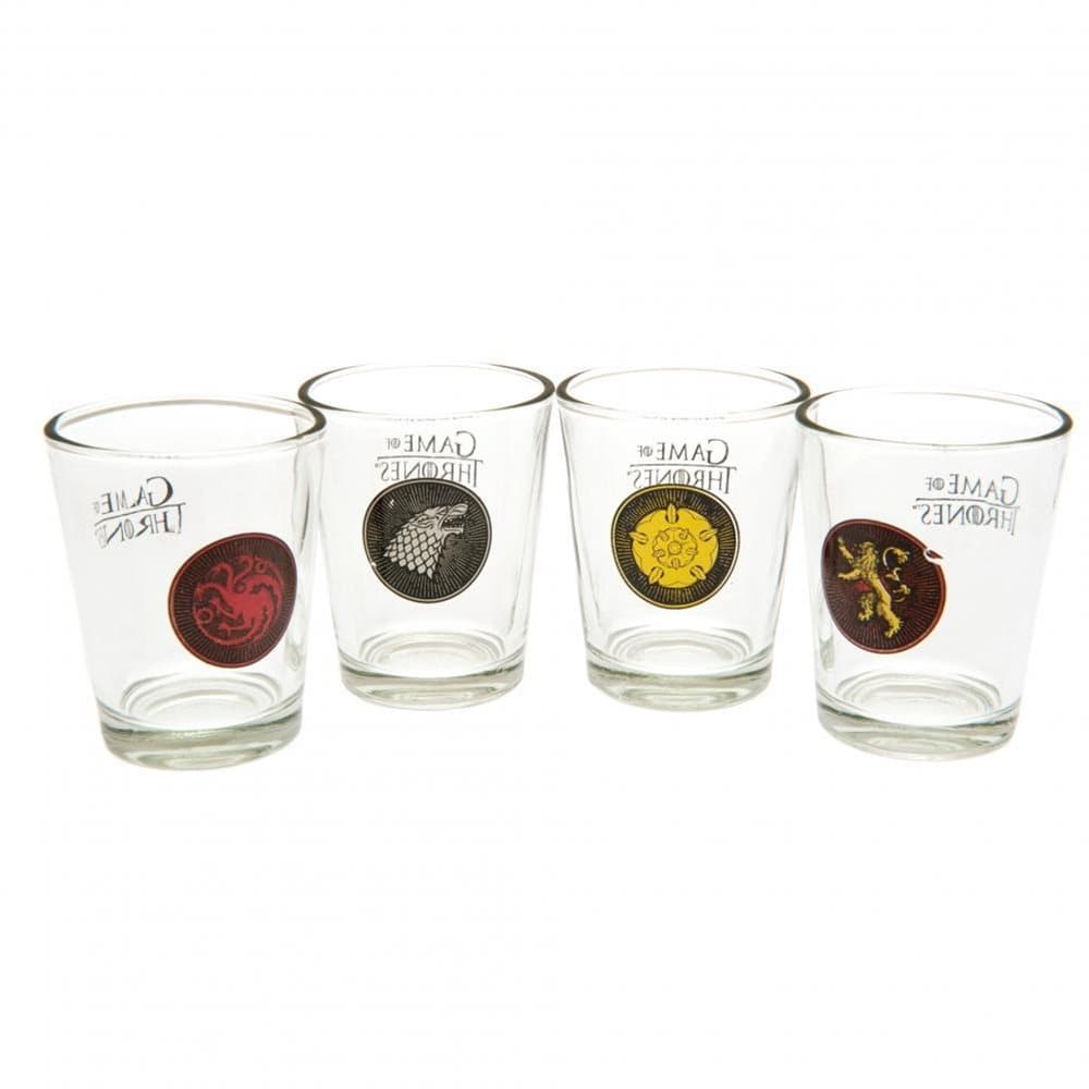 Game Of Thrones Official Shot Glass Set (Pack Of 4)