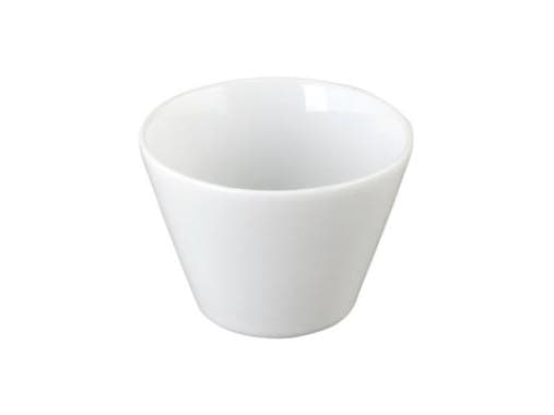 Skål 7 cl Ø7/4x5 cm Konisk Porcelæn Hvid,12 stk/pk