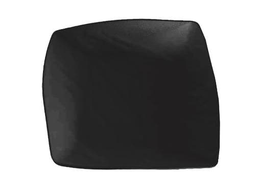 Tallerken Zen 23x23.5x5.5 cm Melamin Sort,8 pk x 6 stk/krt