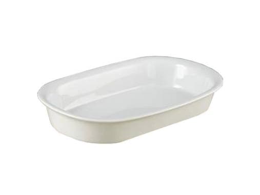 Serveringsfad 262x178x42 mm Porcelæn Hvid,4 stk./pakke