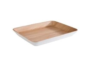 Fad Frida 1.2 ltr 32x25x3.5 cm Melamin Hvid/Trælook,1 stk