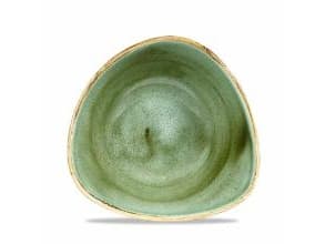 Skål Stengjuten 37cl 18.5cm Triangel. porslin Saltwort Green,12 st/pack