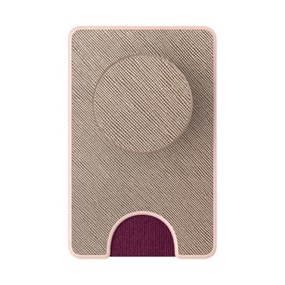 Popsockets Wallet Saffiano Rose Gold Avtagbar Mobil Plånbok Popwallet+