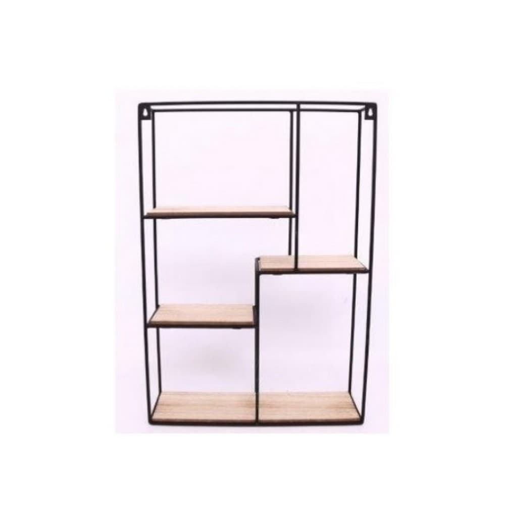 Wood & Wire Multi Shelf Display Unit