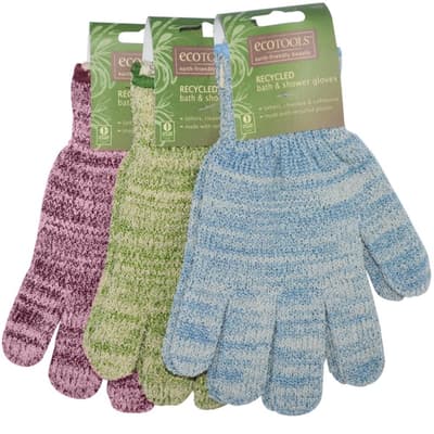 Eco Tools Recycled Bath And Shower Gloves Lime