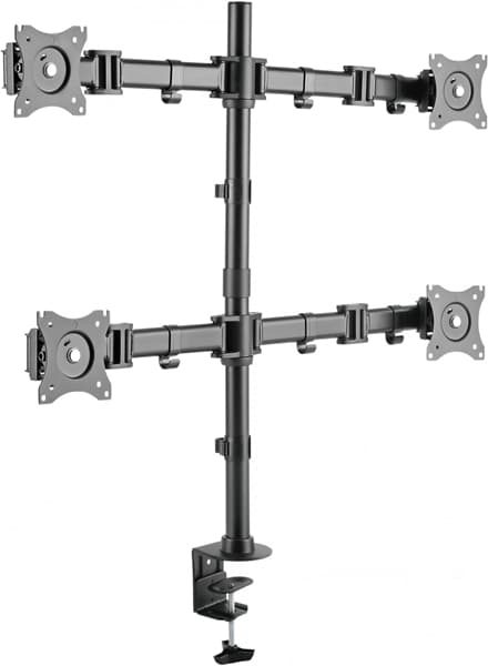 Mozi Quad Display Desk Stand för fyra skärmar