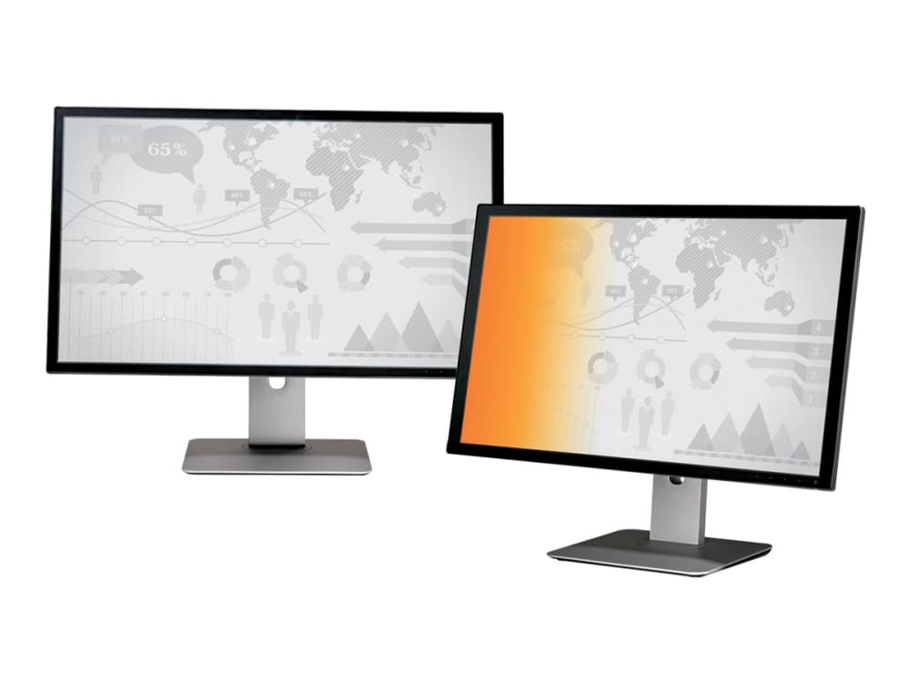 3M personvernfilter i gull for 23" widescreen - Personvernfilter for skjerm - 23" bredde - gull