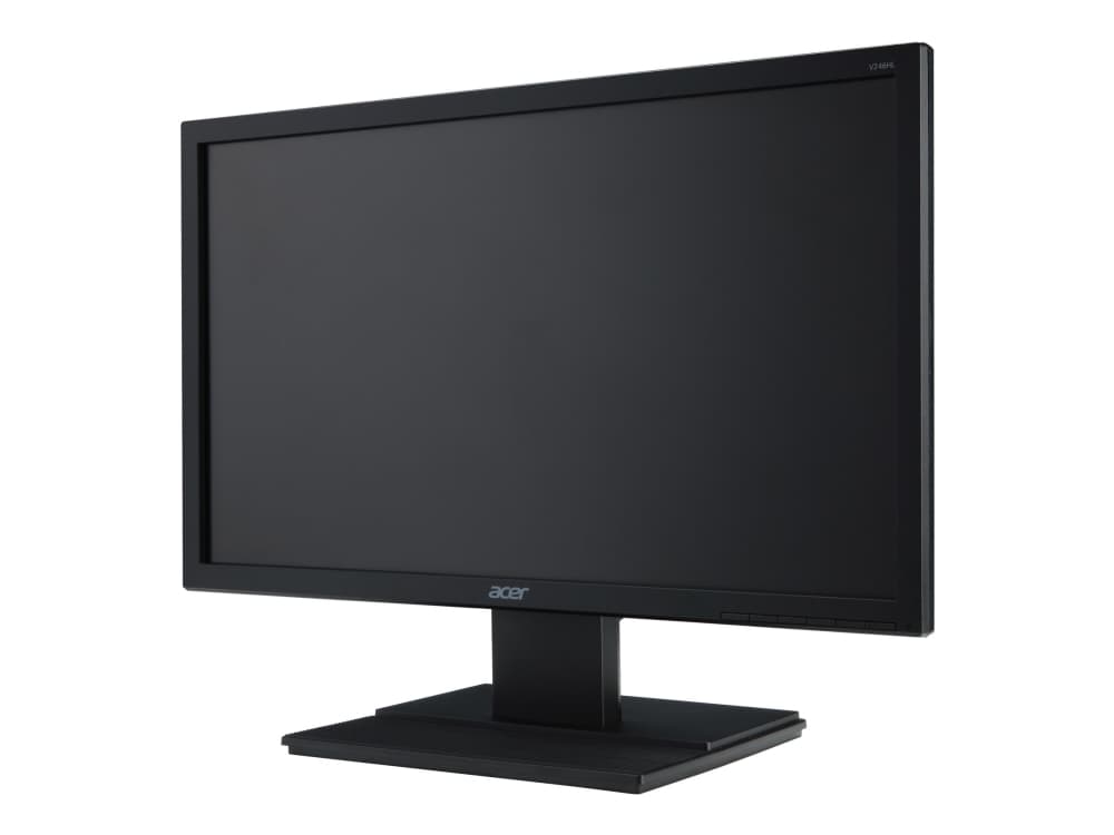 Acer V246HLbid - LED-skjerm - 24" - 1920 x 1080 Full HD (1080p) @ 60 Hz - TN - 250 cd/m² - 5 ms - HDMI, DVI, VGA - svart - for TravelMate P614-51-50A