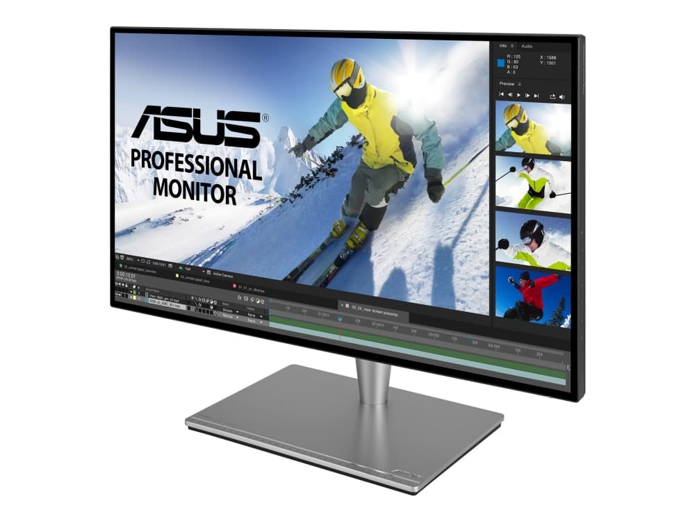 ASUS ProArt PA27AC - LED-skärm - 27" - 2560 x 1440 WQHD @ 60 Hz - IPS - 400 cd/m² - 5 ms - 3xHDMI, DisplayPort, USB-C - högtalare - grå