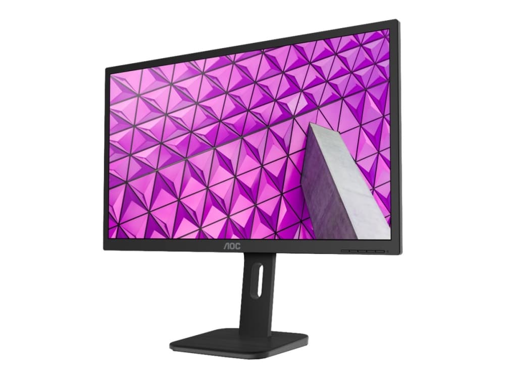 AOC Q27P1 - LED-skärm - 27" - 2560 x 1440 QHD @ 60 Hz - IPS - 250 cd/m² - 1000:1 - 5 ms - HDMI, DVI, DisplayPort, VGA - högtalare