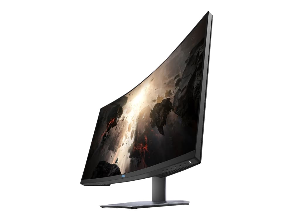 Dell S3220DGF - LED-skärm - böjd - 31.5" (31.5" visbar) - 2560 x 1440 QHD @ 165 Hz - VA - 400 cd/m² - 3000:1 - 4 ms - 2xHDMI, DisplayPort - med 3 års