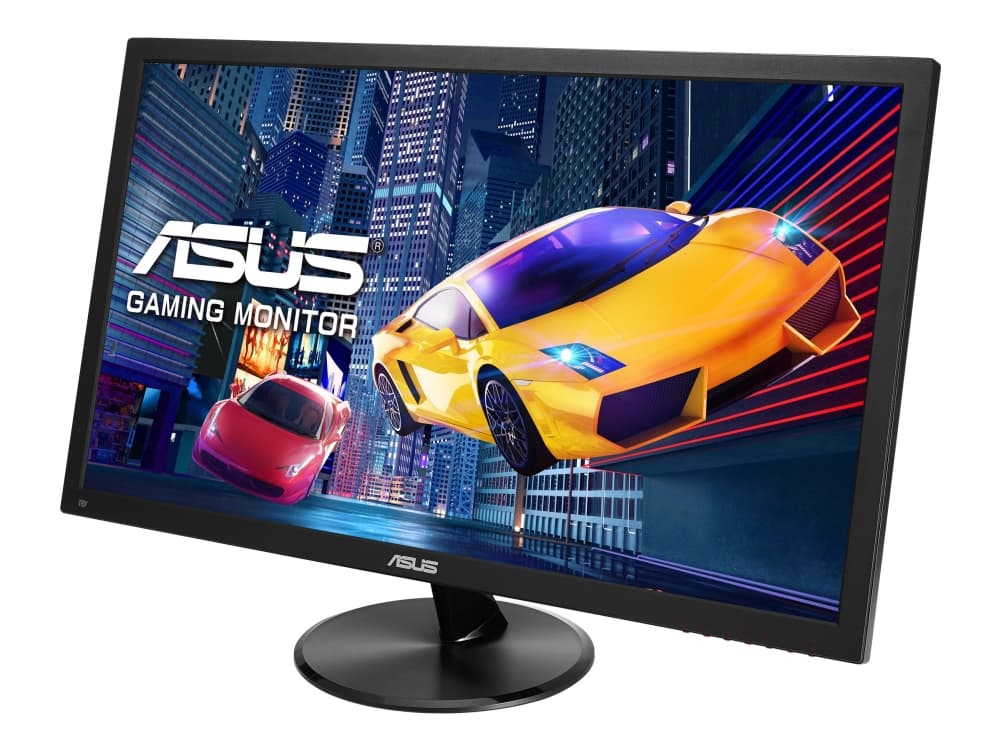 ASUS VP248QG - LED-skjerm - 24" - 1920 x 1080 Full HD (1080p) - TN - 250 cd/m² - 1000:1 - 1 ms - HDMI, VGA, DisplayPort - høyttalere - svart
