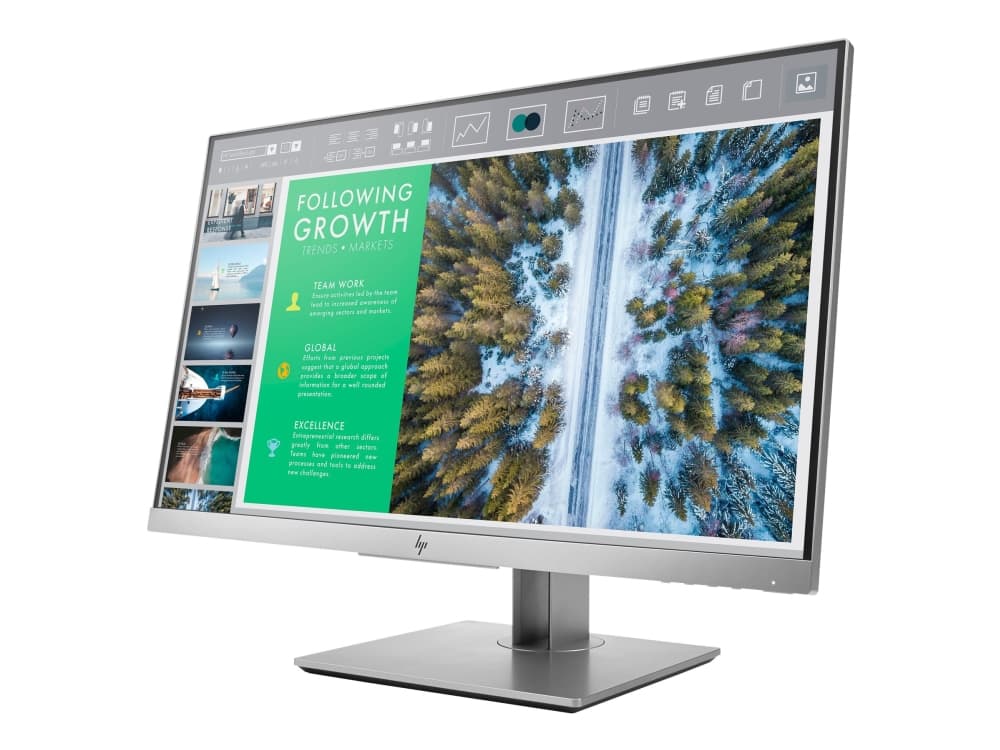 HP EliteDisplay E243 - LED-skjerm - 23.8" - 1920 x 1080 Full HD (1080p) @ 60 Hz - IPS - 250 cd/m² - 1000:1 - 5 ms - HDMI, VGA, DisplayPort - for HP t