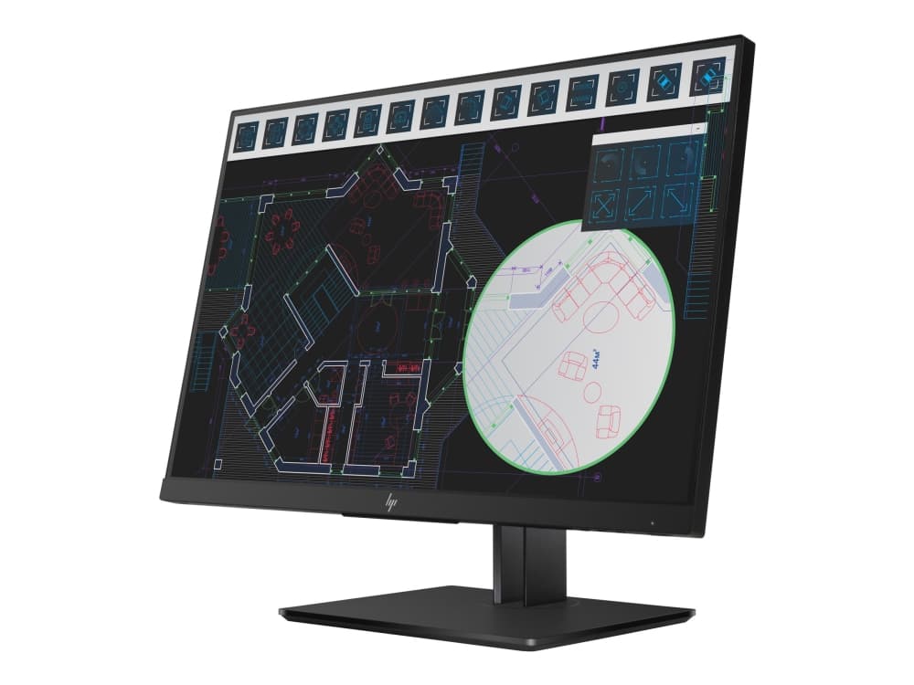 HP Z24i G2 - LED-skjerm - 24" - 1920 x 1200 WUXGA @ 60 Hz - IPS - 300 cd/m² - 1000:1 - 5 ms - HDMI, VGA, DisplayPort