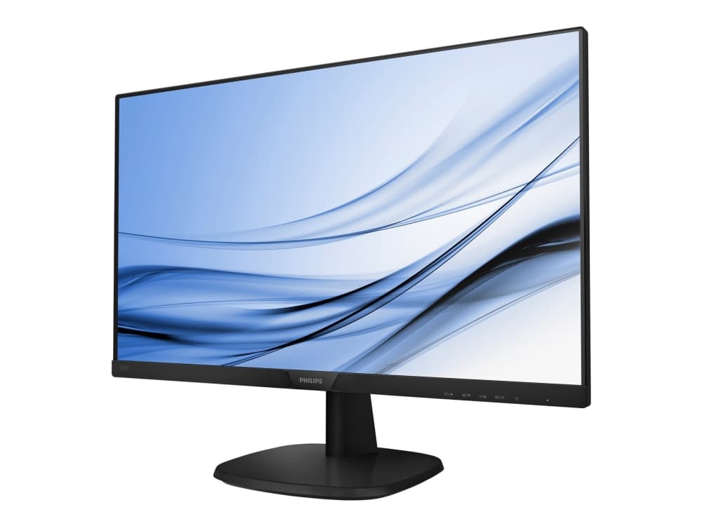 Philips V-line 243V7QSB - LED-skärm - 23.8" - 1920 x 1080 Full HD (1080p) @ 60 Hz - IPS - 250 cd/m² - 1000:1 - 8 ms - DVI-D, VGA - svart med struktur