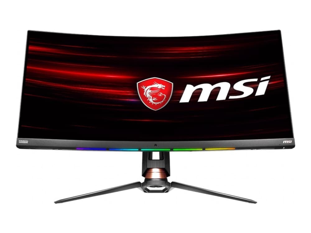 MSI Optix MPG341CQR - LED-skärm - böjd - 34" - 3440 x 1440 UWQHD @ 144 Hz - VA - 400 cd/m² - 3000:1 - 1 ms - 2xHDMI, DisplayPort, USB-C