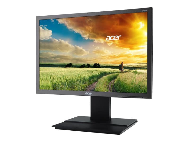 Acer B206WQL - LED-skärm - 19.5" - 1440 x 900 - IPS - 250 cd/m² - 6 ms - DVI, VGA - högtalare