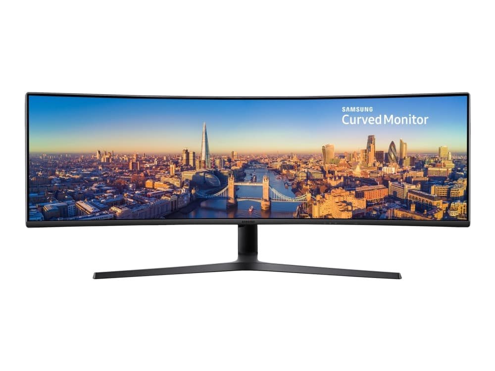 Samsung C49J890DKU - CJ89 Series - LED-skjerm - kurvet - 49" (48.9" synlig) - 3840 x 1080 @ 144 Hz - VA - 300 cd/m² - 3000:1 - 5 ms - HDMI, DisplayPo