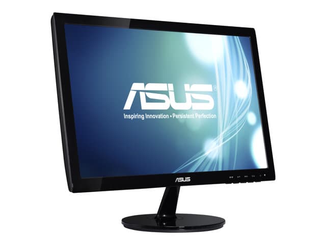 ASUS VS197DE - LED-skærm - 18.5" - *Only VGA input!* - 1366 x 768 - TN - 200 cd/m² - 600:1 - 5 ms - Black