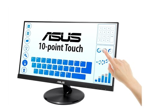 Bild av ASUS VT229H - LED-skärm - 21.5" - pekskärm - 1920 x 1080 Full HD (1080p) - IPS - 250 cd/m² - 1000:1 - 5 ms - HDMI, VGA - högtalare - svart