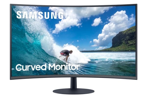 Samsung C32T550FDU, 80 cm (31.5"), 1920 x 1080 pixlar, Full HD, 4 ms, Blå, Grå