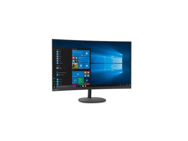 Lenovo D32qc-20 - LED-skärm - böjd - 31.5" (31.5" visbar) - 2560 x 1440 QHD - VA - 250 cd/m² - 3000:1 - 4 ms - HDMI, DisplayPort - korpsvart