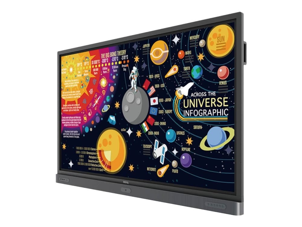 BenQ RP7501K - 75" Diagonalklasse LED-skjerm - interaktiv - med pekeskjerm / NFC-leser/-skriver - 4K UHD (2160p) 3840 x 2160 - D-LED Backlight