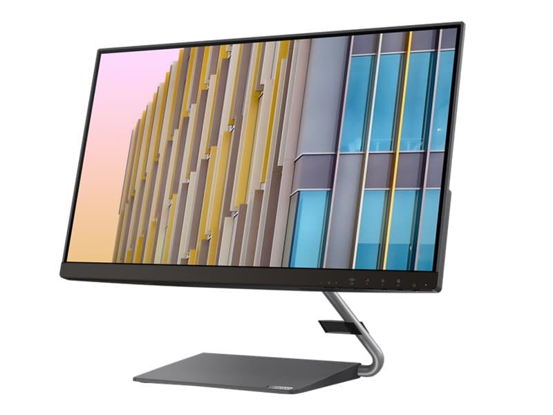 Lenovo Q24h-10 - LED-skjerm - 23.8" (23.8" synlig) - 2560 x 1440 QHD @ 75 Hz - IPS - 300 cd/m² - 1000:1 - 4 ms - HDMI, DisplayPort, USB-C - høyttaler