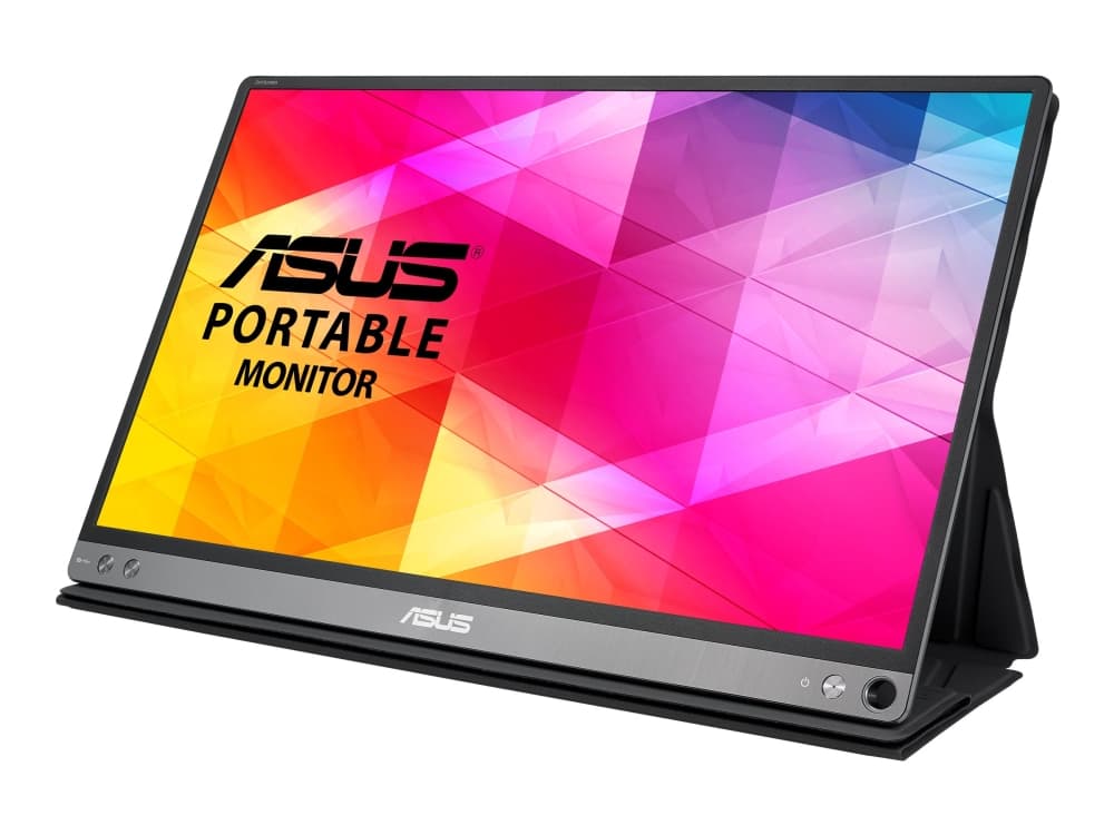 ASUS ZenScreen MB16AC - LED-skjerm - 15.6" - portabel - 1920 x 1080 Full HD (1080p) - IPS - 220 cd/m² - 5 ms - USB - mørk grå