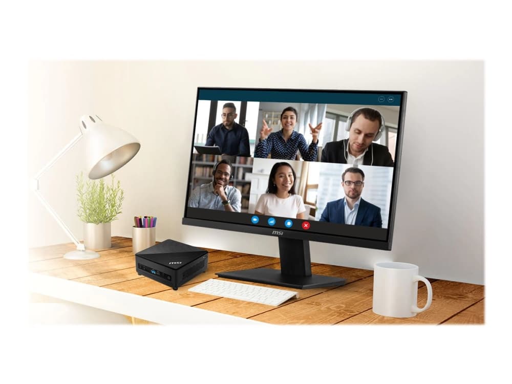 MSI PRO MP241 - LED-skjerm - 23.8" - 1920 x 1080 Full HD (1080p) @ 60 Hz - IPS - 220 cd/m² - 3000:1 - 7 ms - HDMI, VGA - svart