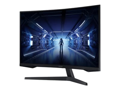 Samsung Odyssey G5 C32G55TQWU - G55T Series - LED-skjerm - kurvet - 32" - 2560 x 1440 WQHD @ 144 Hz - VA - 250 cd/m² - 2500:1 - HDR10 - 1 ms - HDMI,