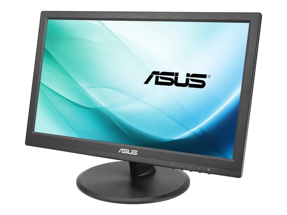ASUS VT168N - LED-skärm - 15.6" - pekskärm - 1366 x 768 - 200 cd/m² - 600:1 - 10 ms - DVI-D, VGA - svart
