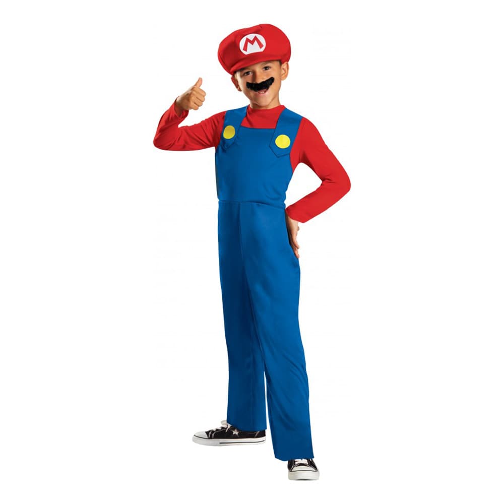 Super Mario Barn Karnevalskostyme