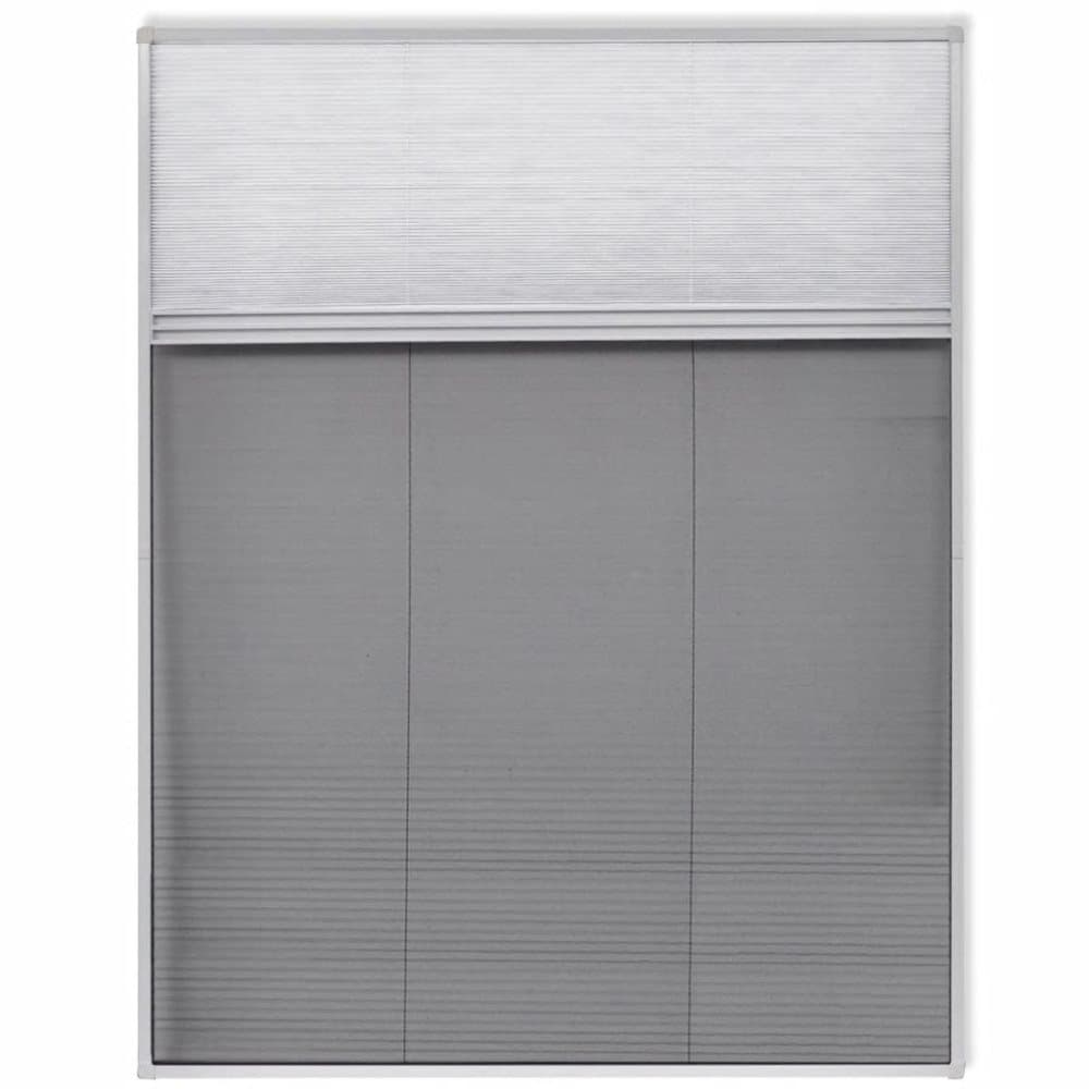 vidaXL Insektsnät plissé till fönster 160 x 110 cm med solskydd
