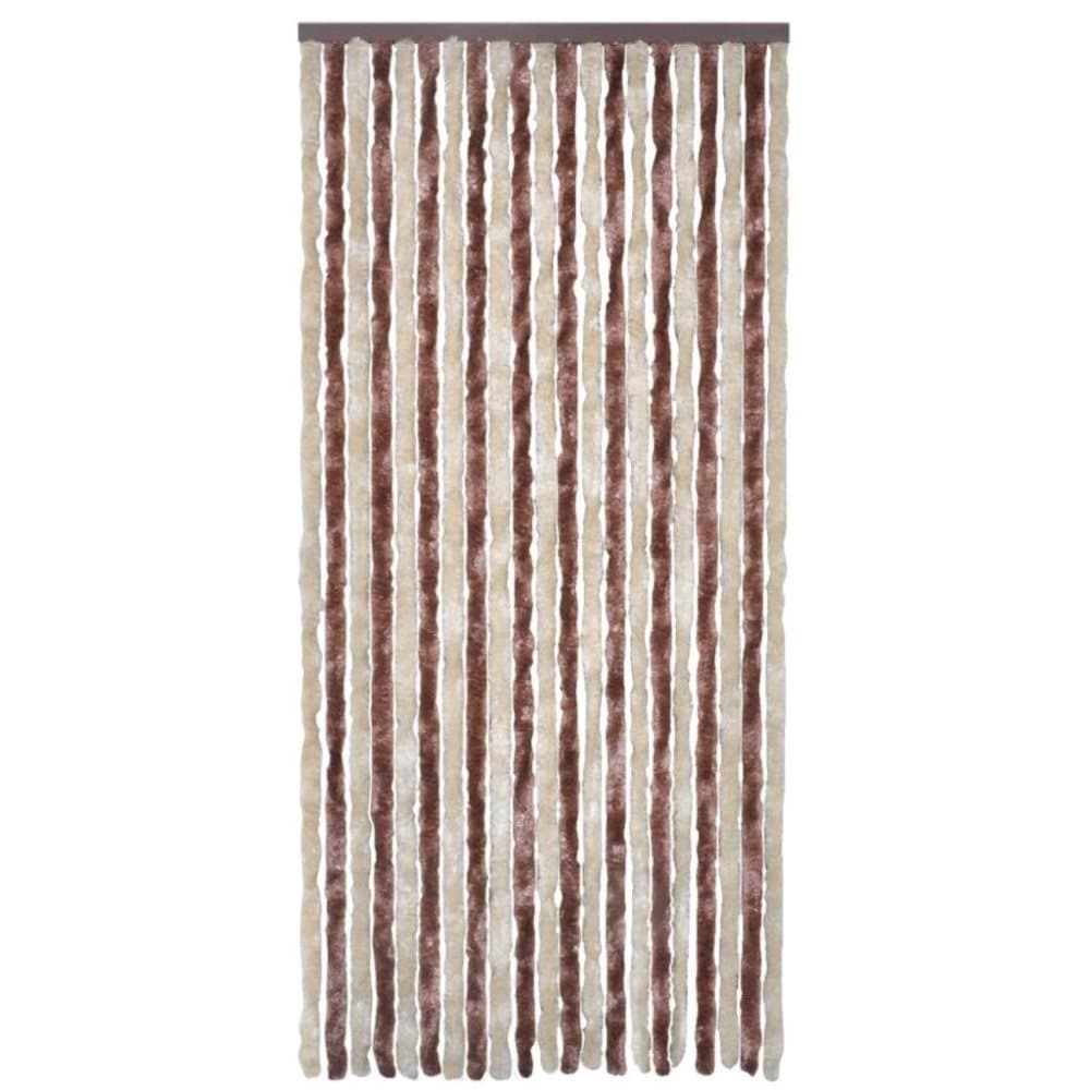 vidaXL insektgardin beige og lysebrun 100 x 220 cm chenille