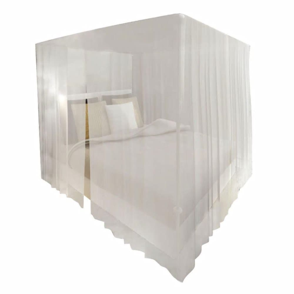 vidaXL Myggnät för säng 220x200x210 cm vit 2-pack