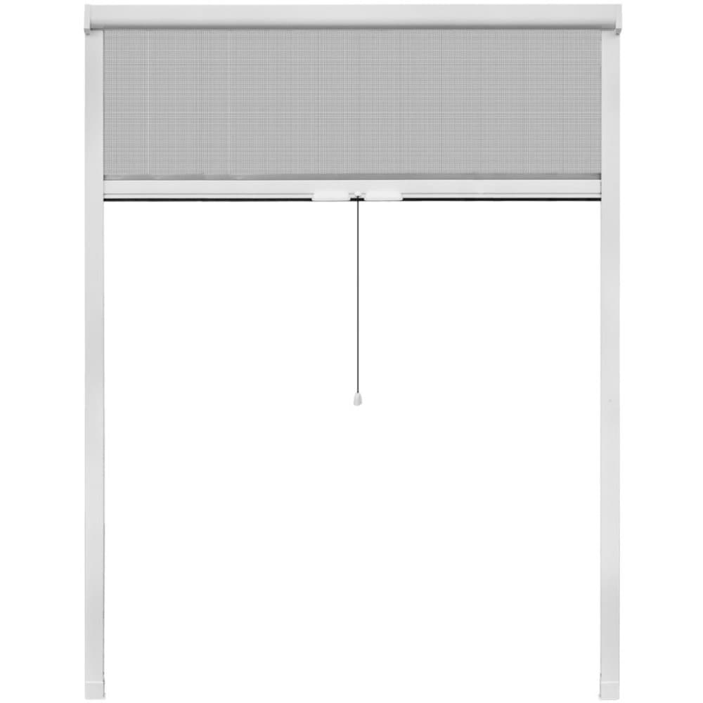 vidaXL Nedrullbar insektskjerm for vinduer hvit 140 x 170 cm