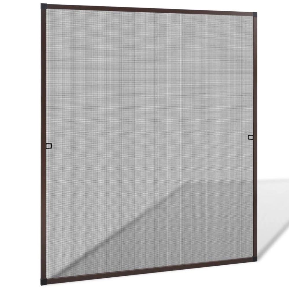 vidaXL insektnet til vinduer 130 x 150 cm brun