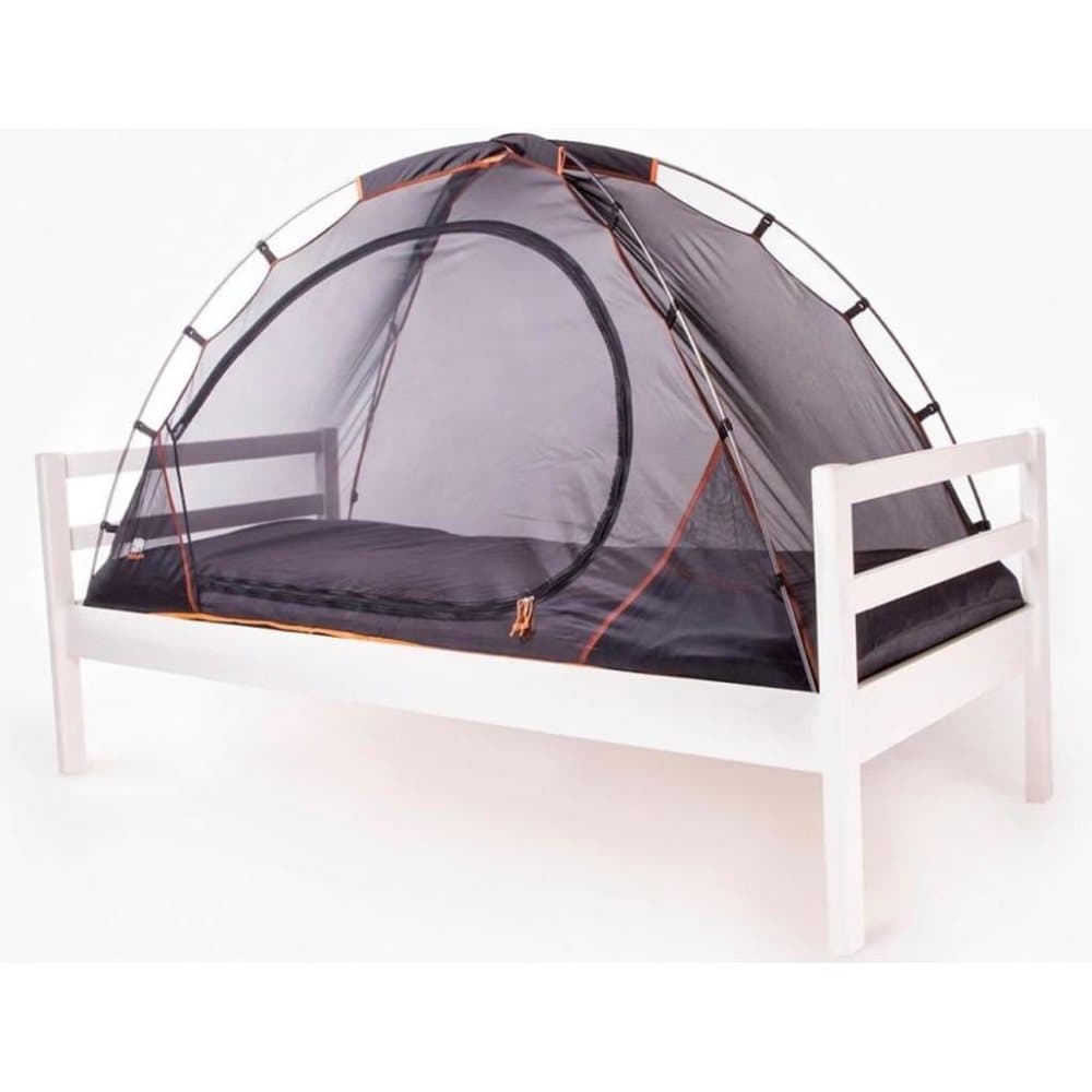 DERYAN sengetelt med myggenet 200 x 90 x 110 cm sort