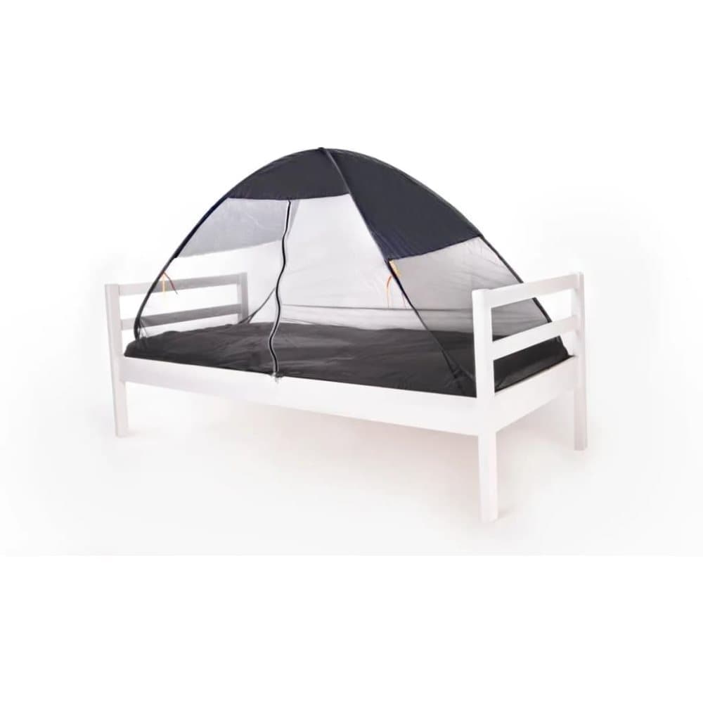 DERYAN pop op-sengetelt med myggenet 200 x 90 x 110 cm grå