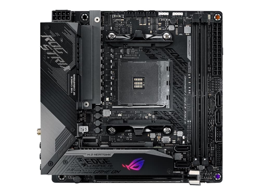 ASUS ROG Strix X570-I Gaming - Hovedkort - mini-ITX - Socket AM4 - AMD X570 - USB-C Gen2, USB 3.2 Gen 1, USB 3.2 Gen 2 - Bluetooth, Gigabit LAN, Wi-F