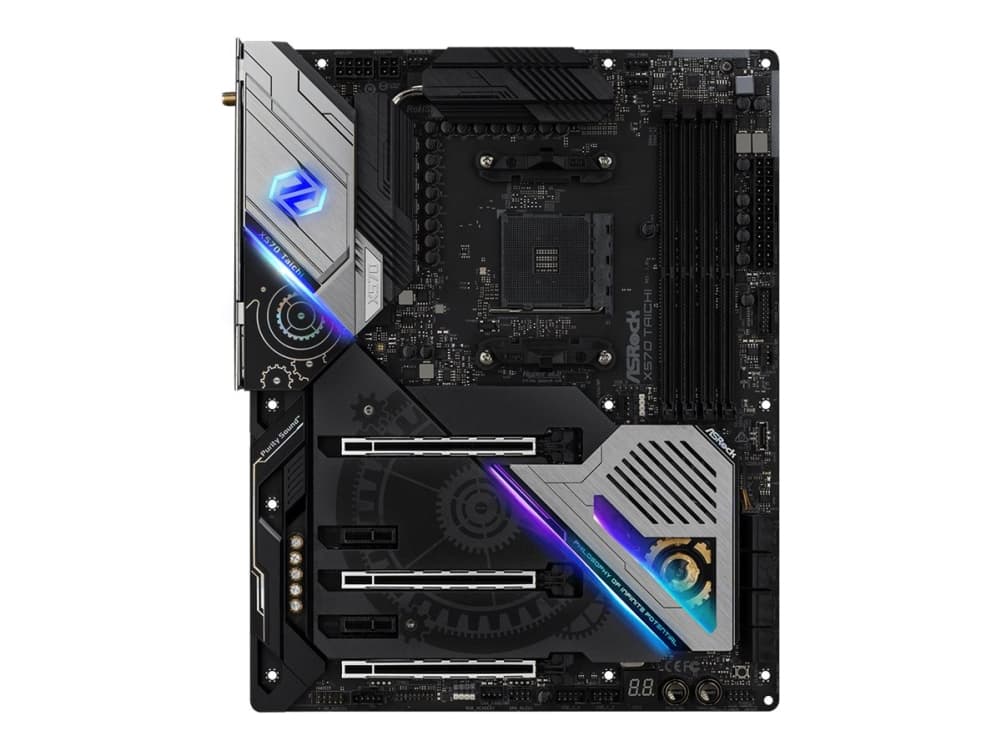 ASRock X570 Taichi - Hovedkort - ATX - Socket AM4 - AMD X570 - Bluetooth, Gigabit LAN, Wi-Fi - innbygd grafikk (CPU kreves) - HD-lyd (8-kanalers)
