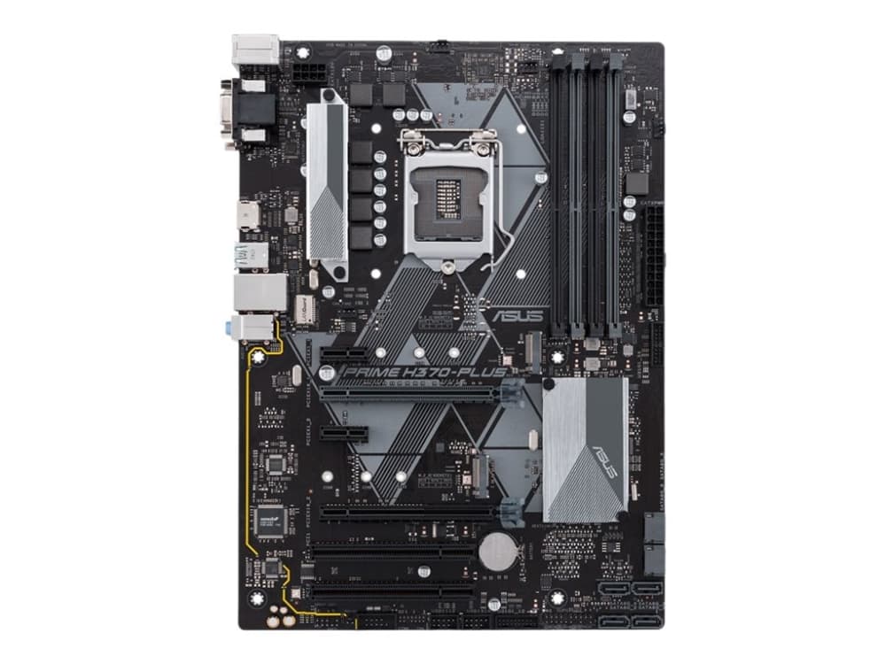 ASUS PRIME H370-PLUS/CSM - Hovedkort - ATX - LGA1151 Socket - H370 - USB 3.1 Gen 1, USB 3.1 Gen 2 - Gigabit LAN - innbygd grafikk (CPU kreves) - HD-l